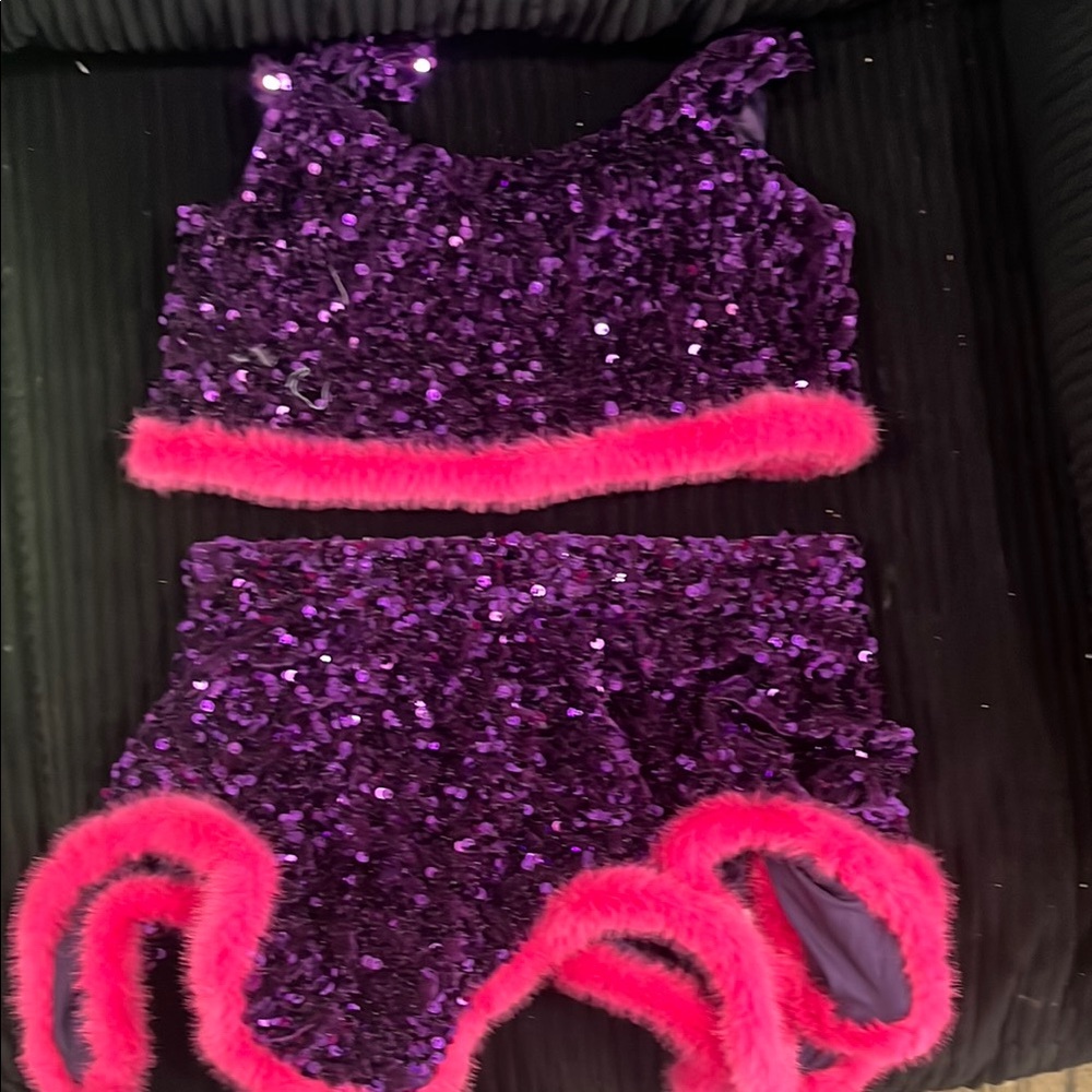 Purple and Pink Sequin Kids Costume
